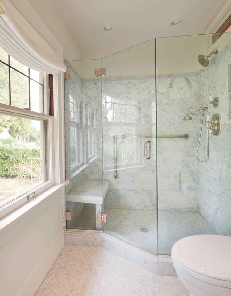 Newly remodeled modern bathroom